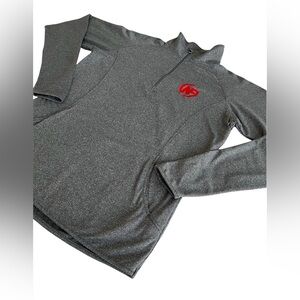 Unisex Grey Nerd Fitness Athletic Pullover
